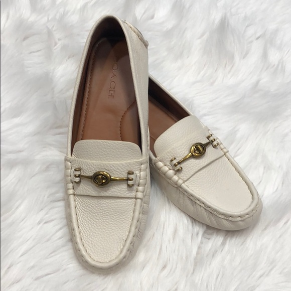 Coach Shoes - Coach Crosby Leather Driving Moccasins Size 10